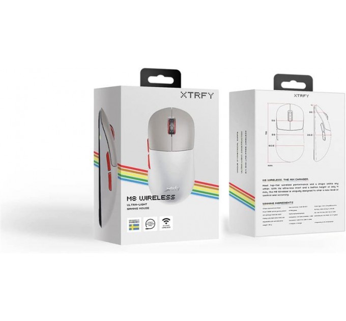 Xtrfy Миша бездротова Xtrfy M8 Wireless Retro (M8W-RGB-RETRO)