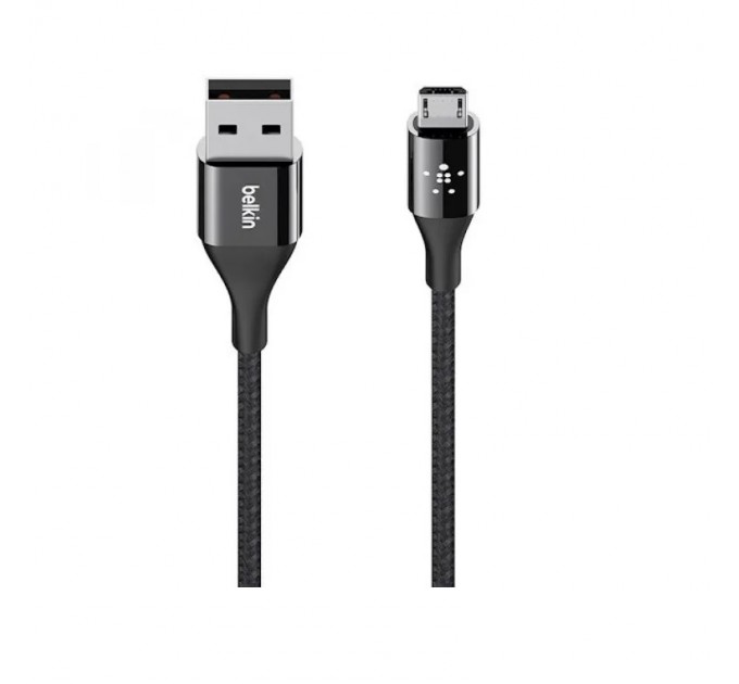 Belkin Кабель Belkin DuraTek Mixit USB-MicroUSB 1.2м Black (F2CU051bt04-BLK)