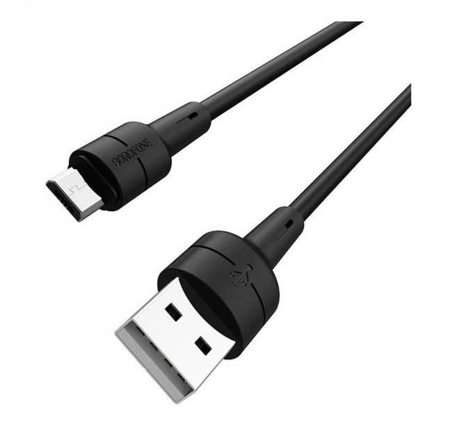 BOROFONE Кабель Borofone BX30 Silicone USB - micro USB (M/M), 1 м, Black (BX30MB)
