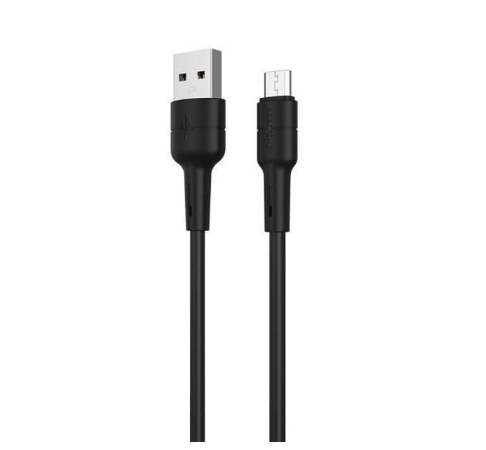 BOROFONE Кабель Borofone BX30 Silicone USB - micro USB (M/M), 1 м, Black (BX30MB)