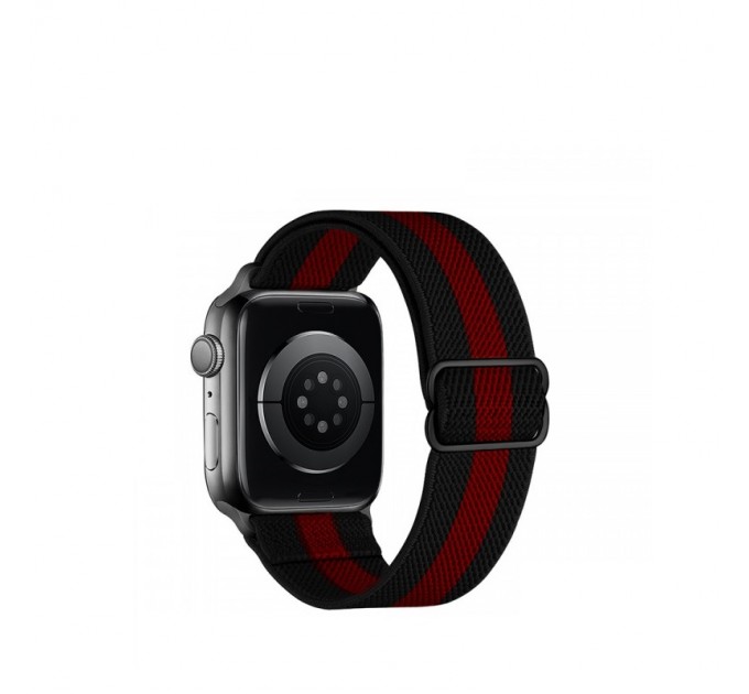 HOCO Ремінець Hoco WA04 Nylon Loop для Apple Watch 42mm/44mm/45mm/49mm Black/Red (WA04-42/49BR)