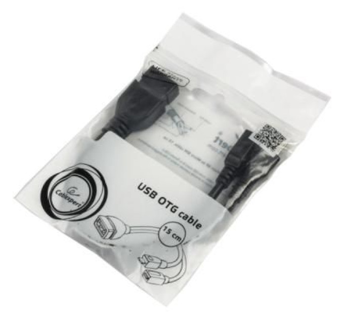Cablexpert Дата кабель OTG USB 2.0 AF to Micro 5P M+F 0.15m Cablexpert (A-OTG-AFBM-04)