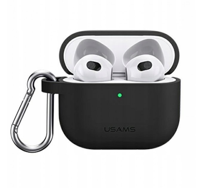 Usams Чохол Usams US-BH741 Silicon для Apple AirPods 3 Black (BH741AP01)