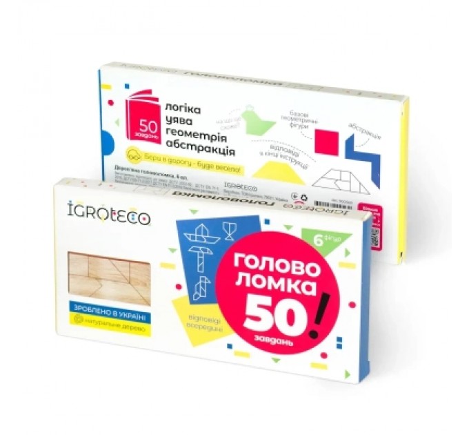 Ігротеко Розвиваюча іграшка Ігротеко Танграм 6 елементів (900569)