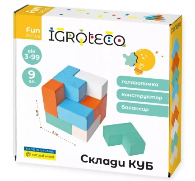 Ігротеко Розвиваюча іграшка Ігротеко Склади КУБ (900170)