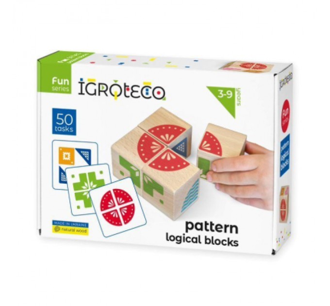 Ігротеко Розвиваюча іграшка Ігротеко Логічні кубики Склади візерунок (900477)