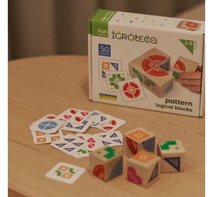 Ігротеко Розвиваюча іграшка Ігротеко Логічні кубики Склади візерунок (900477)