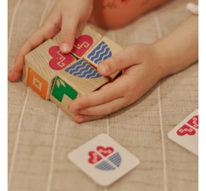 Ігротеко Розвиваюча іграшка Ігротеко Логічні кубики Склади візерунок (900477)