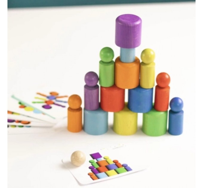 Ігротеко Розвиваюча іграшка Ігротеко Дерев'яний сортер Веселка (900712)