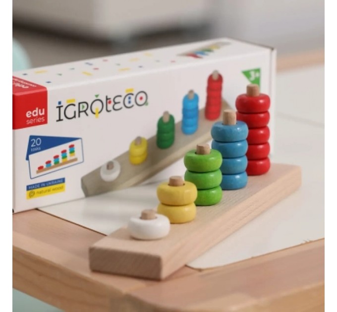 Ігротеко Розвиваюча іграшка Ігротеко Рахівничка-пірамідка (900439)