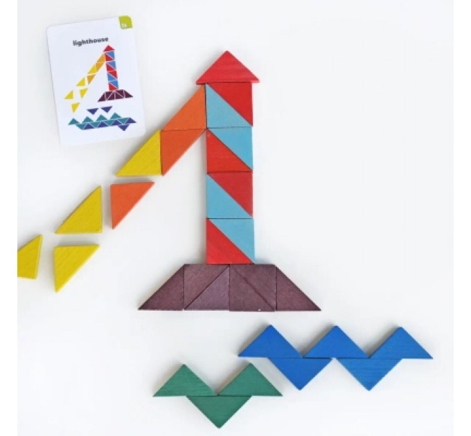 Ігротеко Розвиваюча іграшка Ігротеко Трикутна мозаїка 64 елементів (900194)