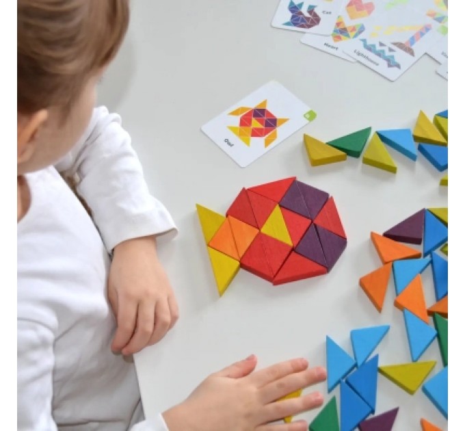 Ігротеко Розвиваюча іграшка Ігротеко Трикутна мозаїка 64 елементів (900194)