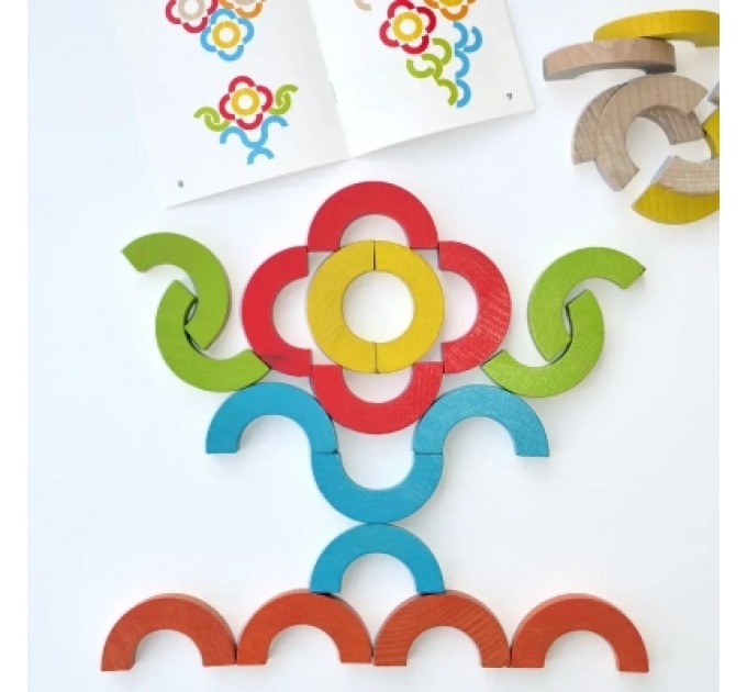 Ігротеко Розвиваюча іграшка Ігротеко Мозаїка ВЕСЕЛКОВІ ДУГИ 24 елементів (900507)