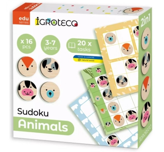 Ігротеко Розвиваюча іграшка Ігротеко Судоку Тварини (900705)
