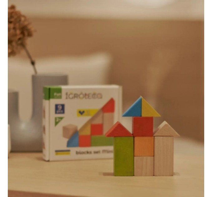 Ігротеко Кубики Ігротеко логічні кольорові 9 шт (900163)