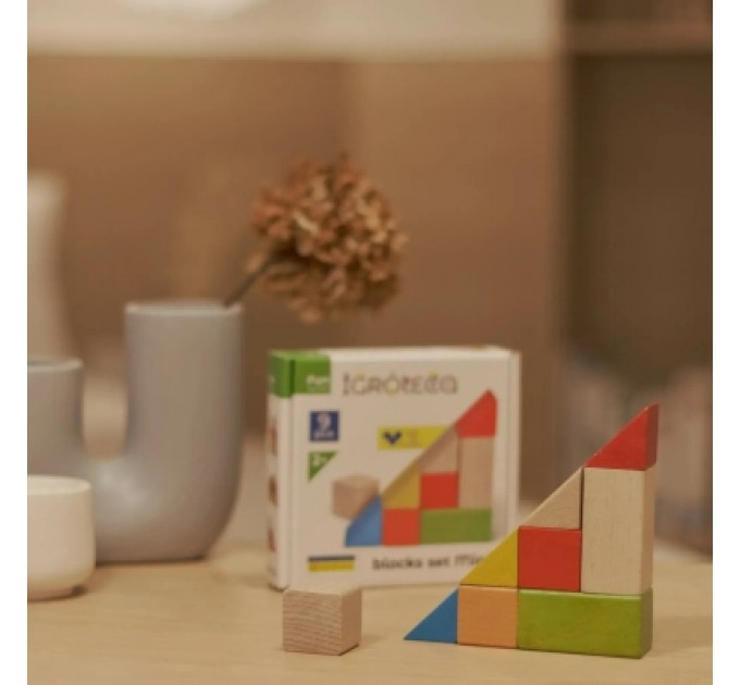 Ігротеко Кубики Ігротеко логічні кольорові 9 шт (900163)