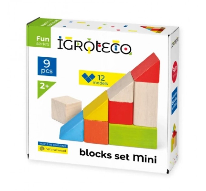 Ігротеко Кубики Ігротеко логічні кольорові 9 шт (900163)