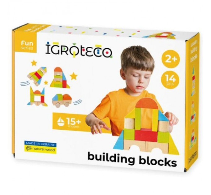 Ігротеко Кубики Ігротеко Будівельні блоки 14 елементів (900453)