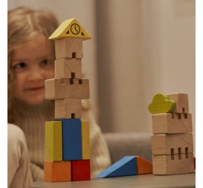 Ігротеко Кубики Ігротеко Будівельні блоки Місто 18 елементів (900538)