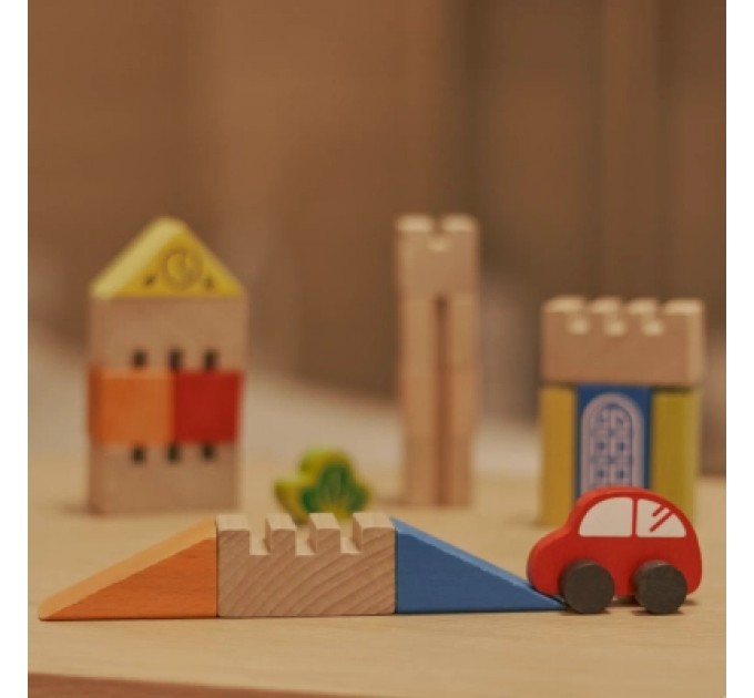 Ігротеко Кубики Ігротеко Будівельні блоки Місто 18 елементів (900538)