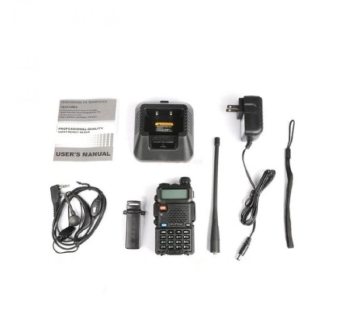 Baofeng Портативна рація Baofeng UV-5R Black Ten Pack комплект 10 шт (2200000758972)