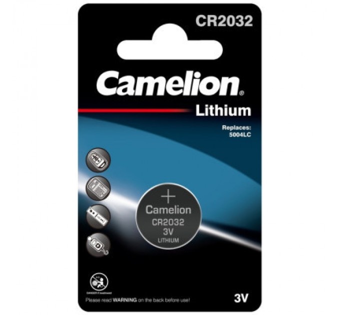Camelion Батарейка CR 2032 Lithium * 1 Camelion (CR2032-BP1)