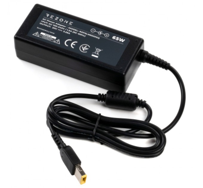 Блок живлення до ноутбуку Rezone Lenovo 65W 20V 3.25А square with pin (RZPSLN6520SQ)