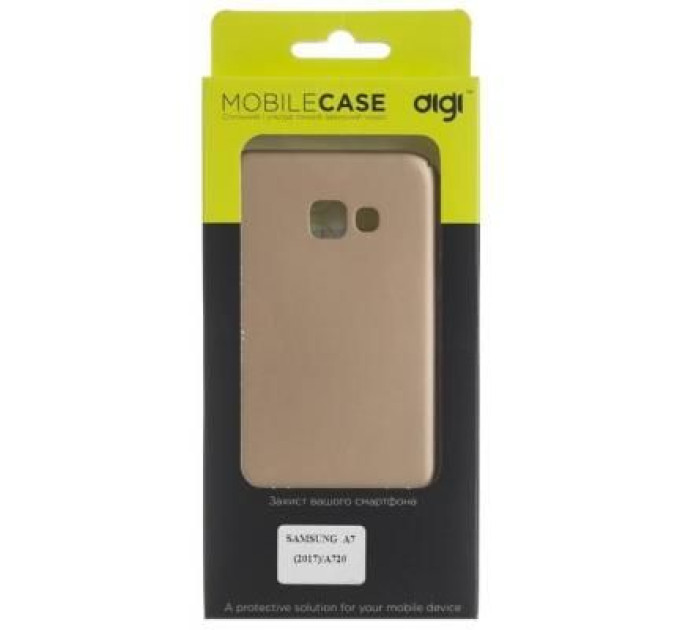 Digi Чохол до мобільного телефона Digi для SAMSUNG A7 (2017)/A720 - Soft touch PC (Gold) (6330590)