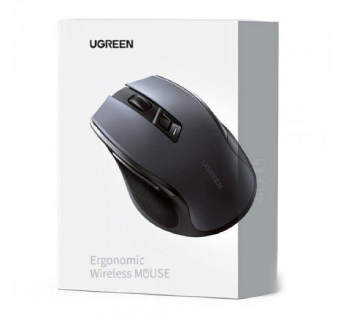 Мишка Ugreen MU006 Ergonomic Wireless Gray/Black (15063)