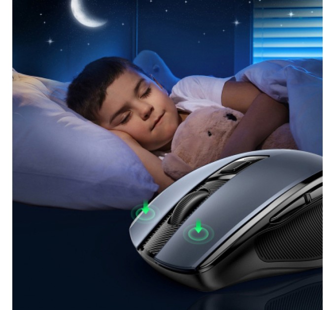 Мишка Ugreen MU006 Ergonomic Wireless Gray/Black (15063)