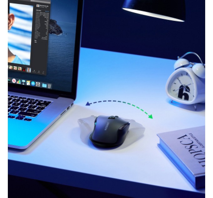 Мишка Ugreen MU006 Ergonomic Wireless Gray/Black (15063)