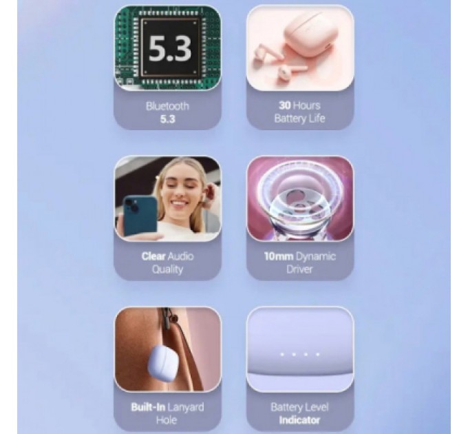 Навушники Vention Elf Earbuds E03 Pink Sand (NBHP0)