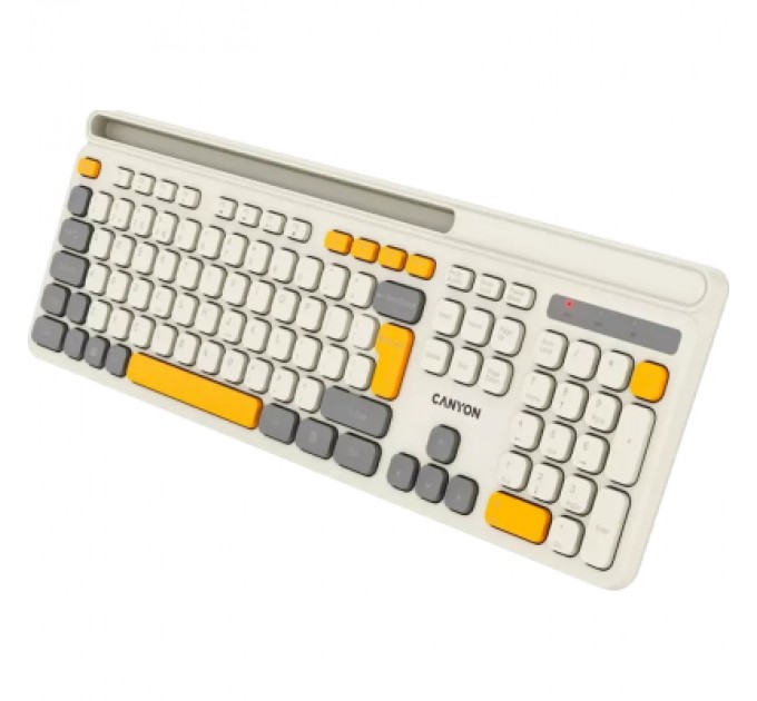 Клавіатура Canyon HKB-W03 Wireless UA Beige (CNS-HKBW03BG)