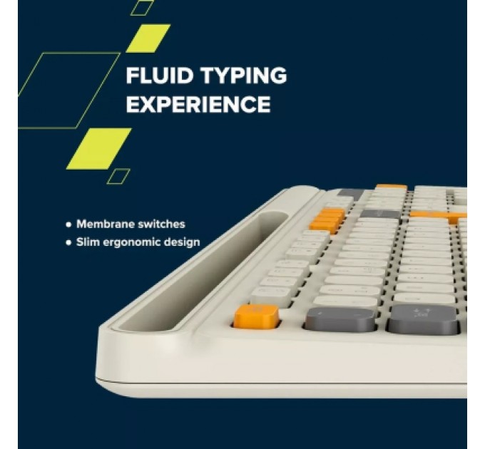 Клавіатура Canyon HKB-W03 Wireless UA Beige (CNS-HKBW03BG)