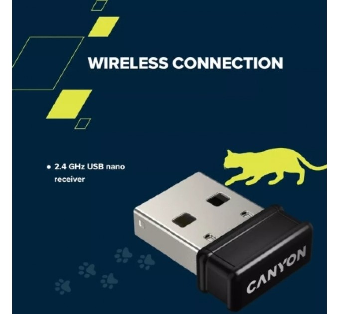 Canyon Комплект Canyon HSET-W6 Kitty Edition Wireless UA Violet (CNS-HSETW6VT)