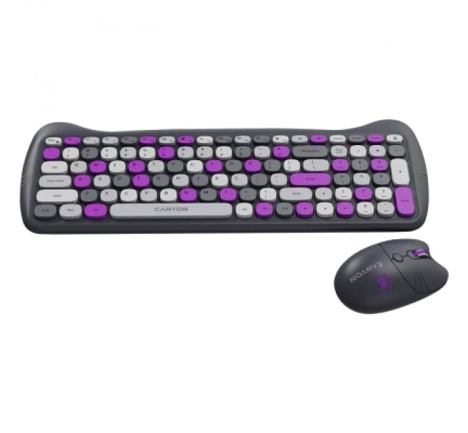 Canyon Комплект Canyon HSET-W6 Kitty Edition Wireless UA Violet (CNS-HSETW6VT)
