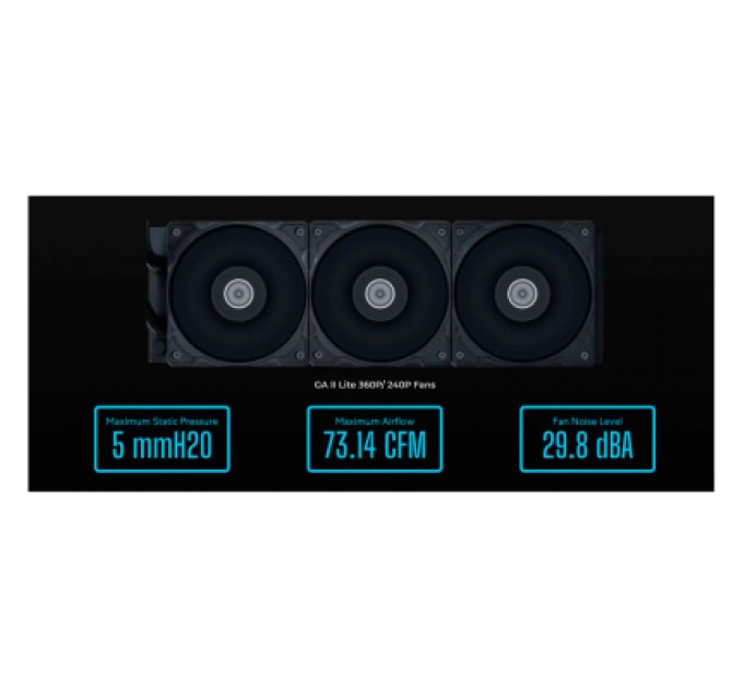 Система рідинного охолодження Lian Li GA II Lite 360P, Black (G89.GA2L36PB.00)