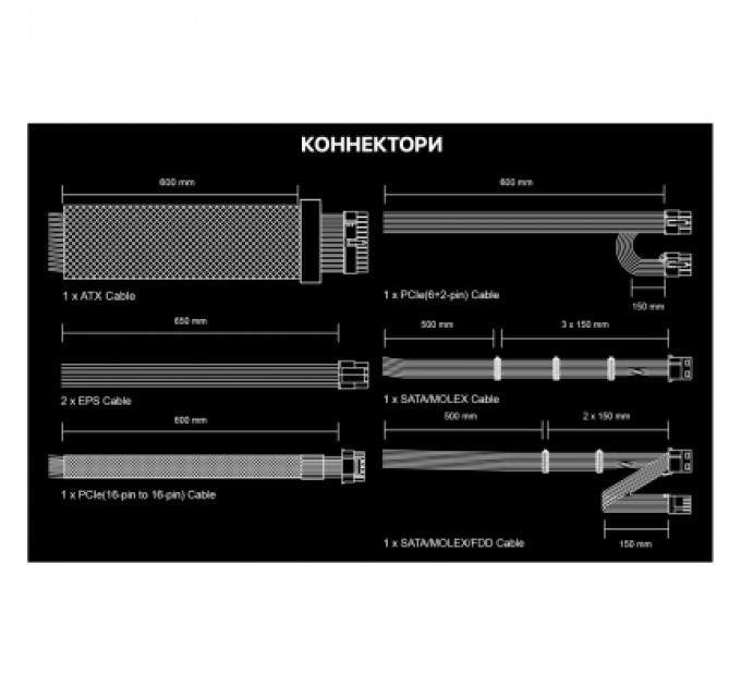 MSI Блок живлення MSI 650W (MAG A650BNL WHITE)