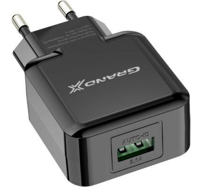 Grand-X Зарядний пристрій Grand-X CH-03UMB (5V/2,1A + DC cable Micro USB) Black (CH-03UMB)