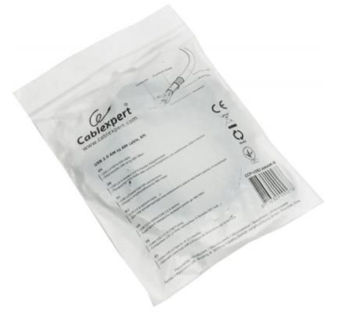 Cablexpert Дата кабель USB 2.0 AM to AM 1.8m Cablexpert (CCP-USB2-AMAM-6)