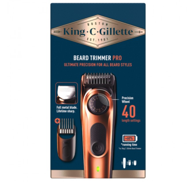 Тример Gillette King C. Beard Trimmer Pro Для бороди (8700216659659)