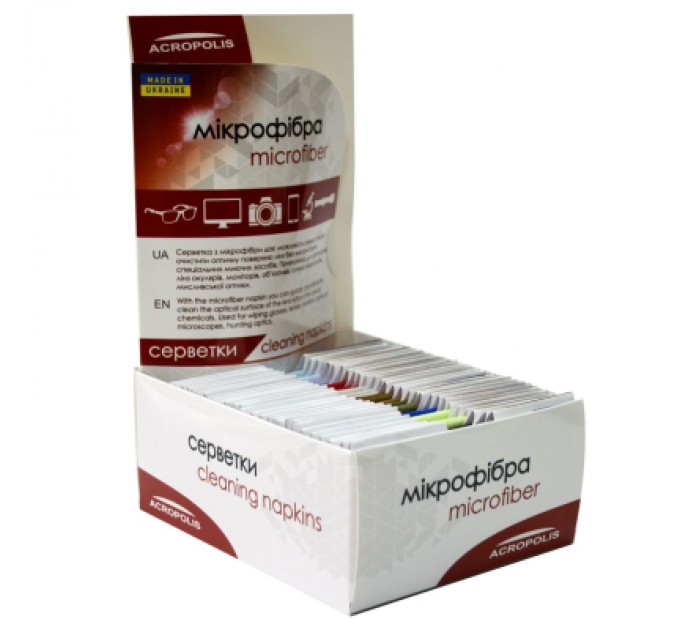 Серветки Acropolis A-90/12 microfiber 29*22см gray, поштучно (A90-12GY)