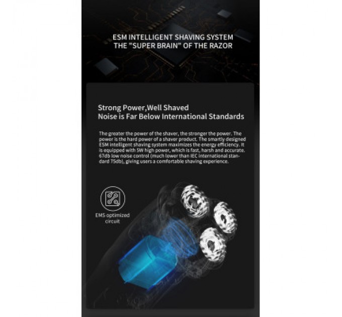 Xiaomi Електробритва Xiaomi Enchen Steel 3S Black/Gold