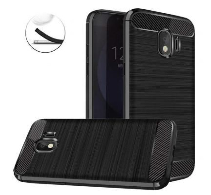 Laudtec Чохол до мобільного телефона Laudtec для Samsung J4/J400 Carbon Fiber (Black) (LT-J400F)