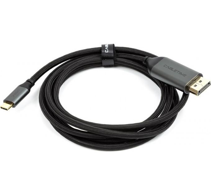 Cabletime Кабель Cabletime USB Type-C - DisplayPort (M/M), 4K, Ultra HD, 1.8м, V1.2, Black (CA913305)