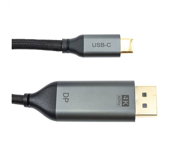 Cabletime Кабель Cabletime USB Type-C - DisplayPort (M/M), 4K, Ultra HD, 1.8м, V1.2, Black (CA913305)