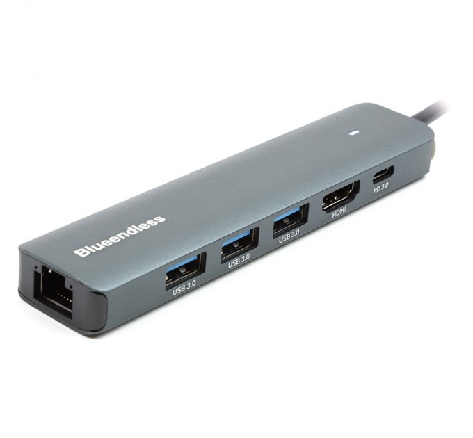 Blueendless Концентратор USB Type-C Blueendless Space Grey (CA913909)