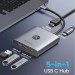 Orico Концентратор USB Type-C Orico FAX3-5P-GY-EP Grey (CA914227)