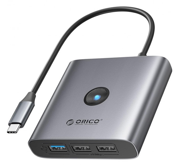 Orico Концентратор USB Type-C Orico FAX3-5P-GY-EP Grey (CA914227)