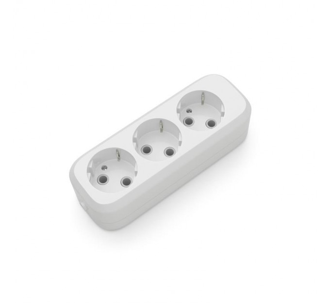 Electrum Розетковий блок Electrum 3 гнізда із заземленням C-SM-1778